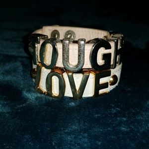 2 braclets tough , love